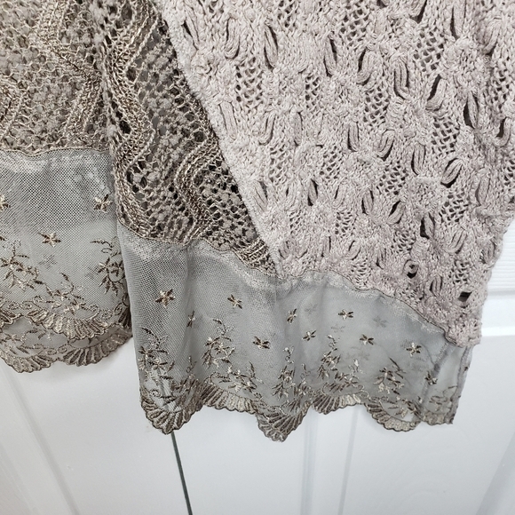 Chicos Nora Texture Mix Modern Pullover Top Sweater Asymmetrical Hem Small 1 - Picture 12 of 16